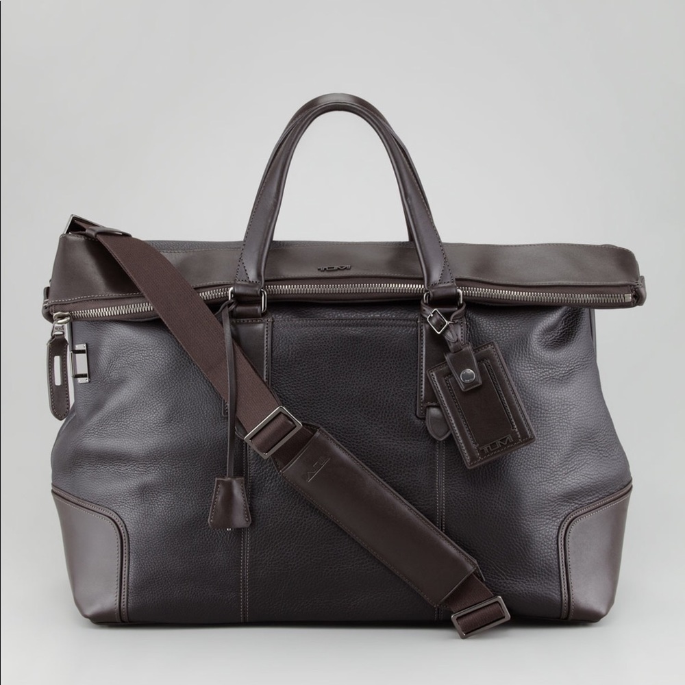 Tumi Leather Weekender